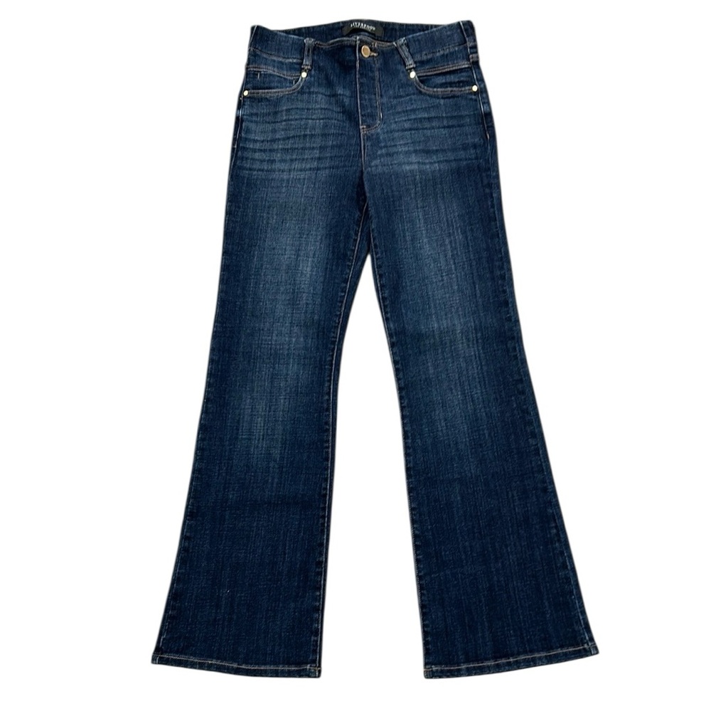 Liverpool Women's Pull On Boot Cut Jeans - Dark Blue